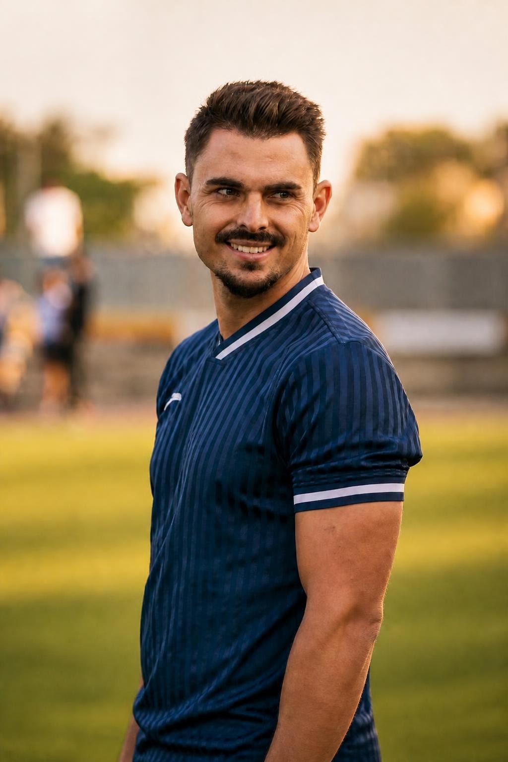 Carlos Bou Sospedra en el campo de entrenamiento